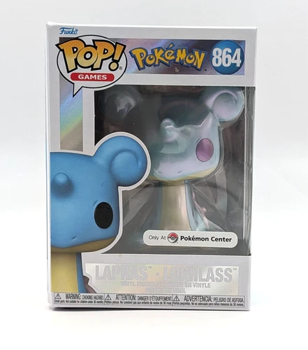 Funko Pop! Lapras Pearlescent Pokemon Center Exclusive #864 w/ Protector!