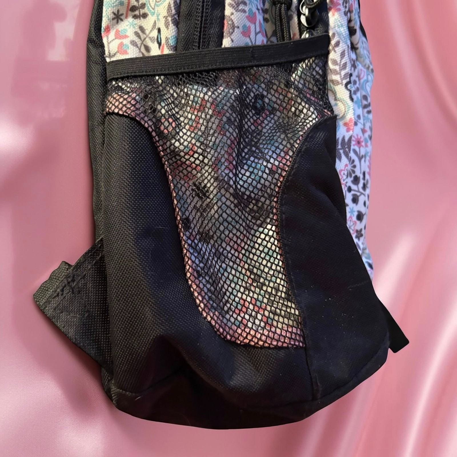 Floral Pattern Backpack With Multi-Compartment De… - image 6