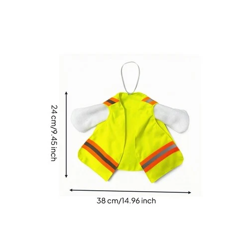 Reflective Goose Vest High-Visibility Costume Funny for Seasonal Photo Moments image 3
