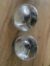 Classic Mini Sealed Beam Headlights 7603 LHD Pair Lucas & Wagner Genuine 7 inch