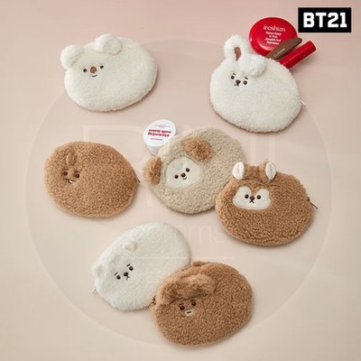 BTS BT21 Official Goods FLAT POUCH MADE BY RJ + Tracking Number