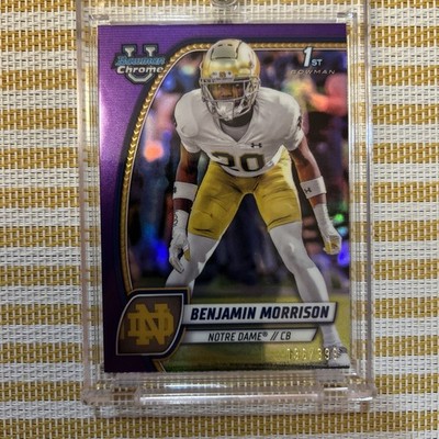 BENJAMIN MORRISON 136/399  2024 1st Bowman U Chrome PURPLE REFRACTOR #20. Fresh!
