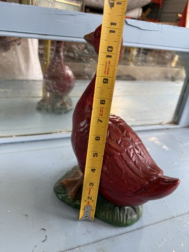 Vtg-Red Goose Shoes Advertising Figurine 12” Chalkware Boots General Store - Picture 6 of 8