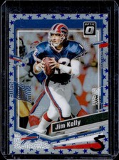 2023 Panini Donruss Optic Jim Kelly Blue Stars Prizm #21 Bills