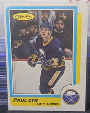 86-87 O-Pee-Chee Paul Cyr Rookie 🚨🚨🚨 Buffalo Sabres 