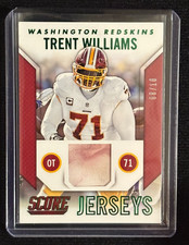 TRENT WILLIAMS 2015 SCORE JERSEYS GAME USED PATCH /10 REDSKINS 49ERS HOF