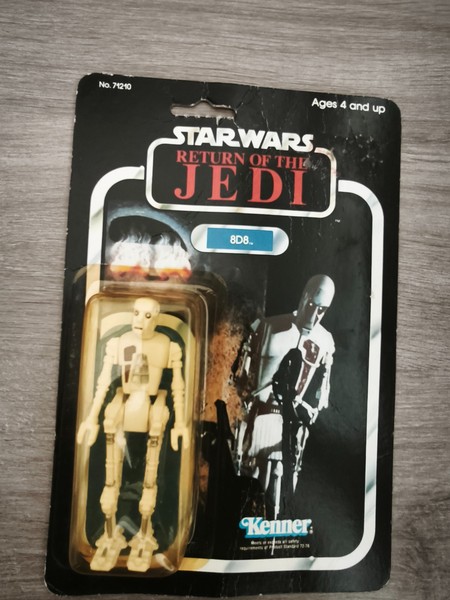 Figura Star Wars Kenner 3,75”8D8 1983, Return of the Jedi, número 3 de la colec