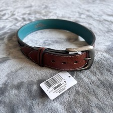 Kids Western Cowboy Leather Belt Size S 25  Brown  Turquoise  Boot Barn  NWT