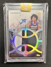 2025-26 Topps 3 Basketball Joan Beringer RC Patch Relic Auto Prime RPA 37/49
