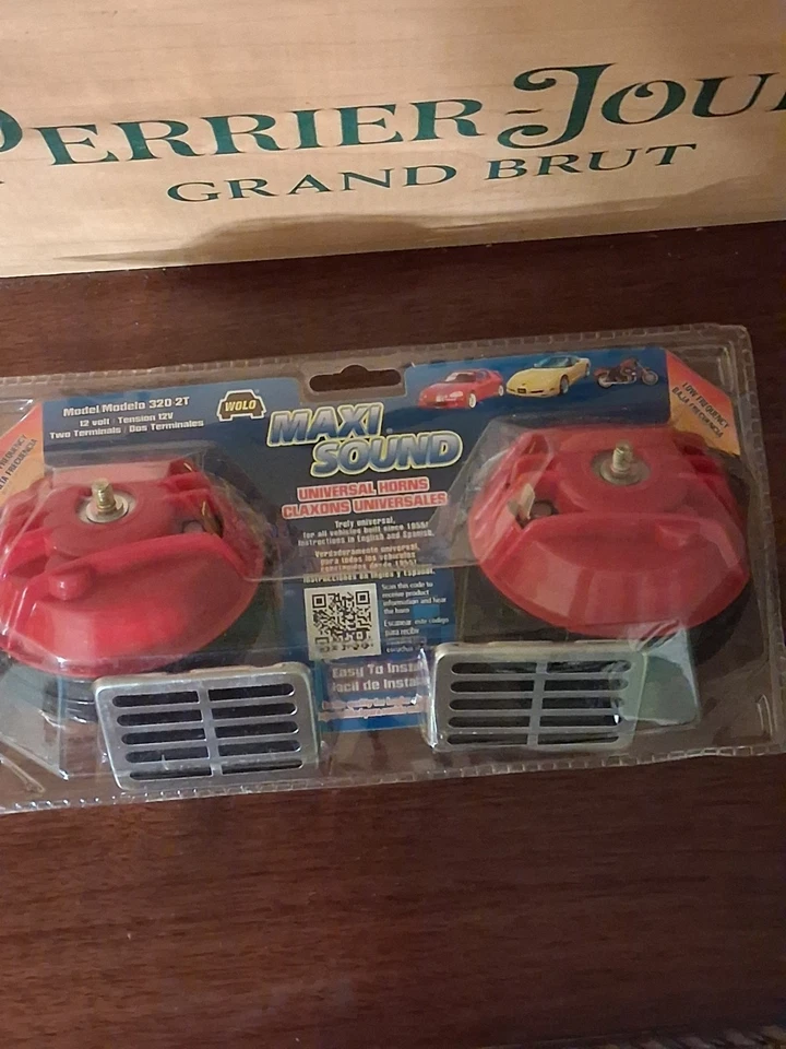 Wolo Maxi Sound Auto 320-2T UNIVERSAL Juego de bocinas de repuesto 12 voltios alto y bajo Foto 2 de 3