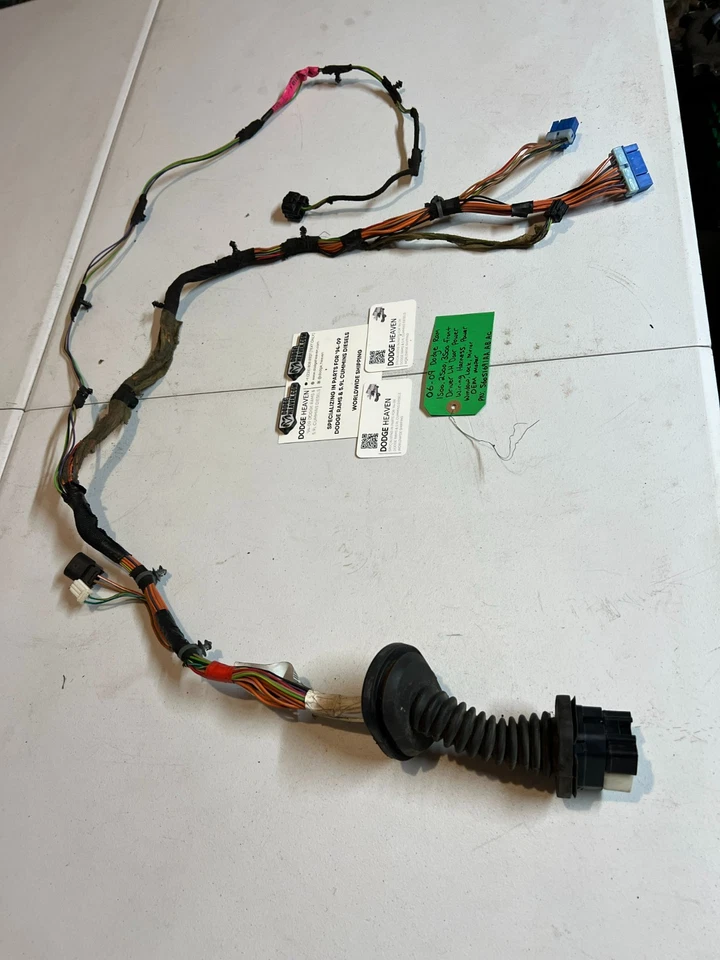 OEM 2006-2009 Dodge Ram 1500-3500 Driver Front LH Door Wiring Harness 56051691 - Image 4 of 4