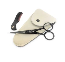 Leather Scissor Sheath Case Small Scissors Protective Case Cover Embroidery