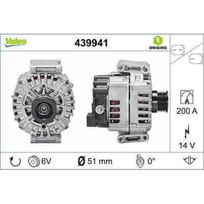 Generator Valeo 439941 Valeo Origins - New O.e. Technologie für Mercedes Benz