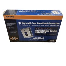 Linksys Phone Adapter Vonage: 2 Port Voice Over IP VOIP Model PAP2 Sealed NEW
