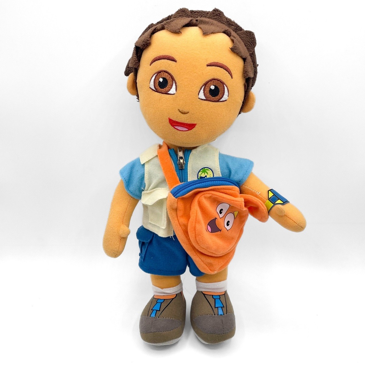 Nick Jr Go Diego Plush Zip Backpack Dora The Explorer Boy