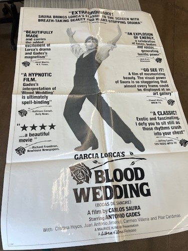 Garcia Lorca's Blood Wedding Movie Poster (1981)