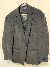 Men's Sport Coat Alan Flusser Paisley Velvet Feel Blazer Jacket Size 48