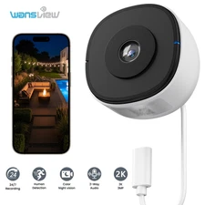 Wansview 2K Window Camera Security Camera WIFI Color Night Vision 24/7 Recording