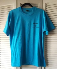 Vintage Screen Stars Best Spicer DANA Blue T Shirt Large Single Stitch 50/50