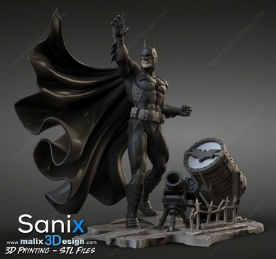 Batman 3D Printed Resin Figurine 18Cm (Unpainted)