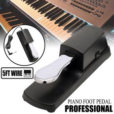Sustain Pedal Foot Damper Switch For Electronic Keyboard Casio Yamaha Roland US