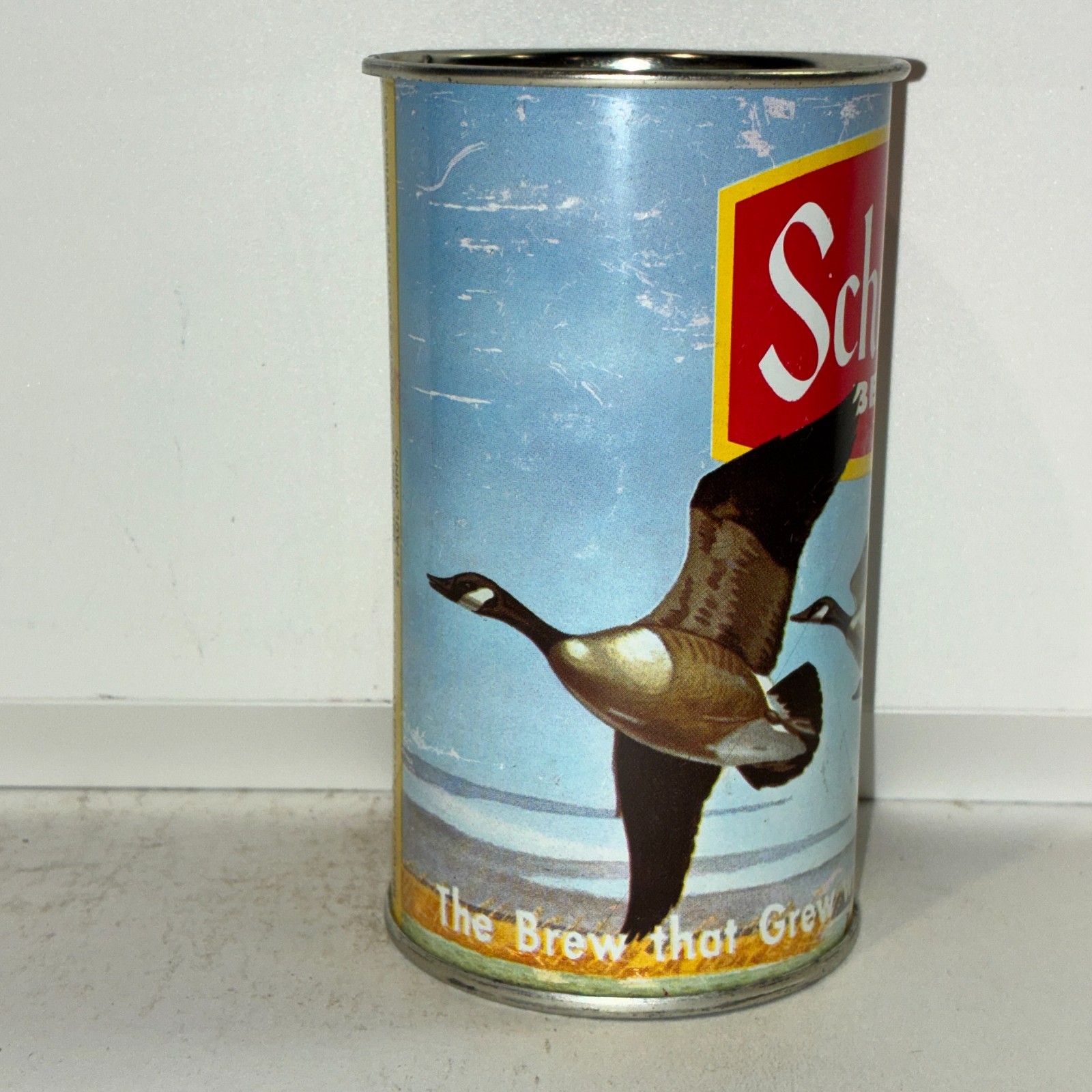 Schmidt, yellow stripe, Jacob Schmidt Brwg, Geese, drinking cup