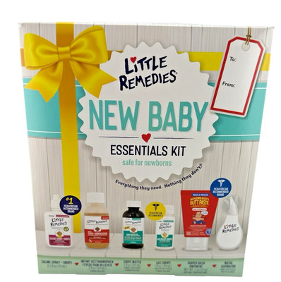Little Remedies 6 Newborn Baby Essentials Kit,  Saline, Gripe Water- READ