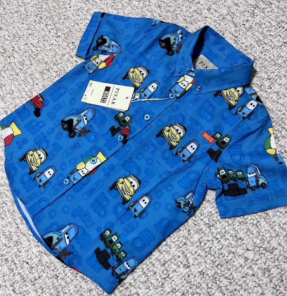 RSLVTS x CARS Kids 4T Button Up Collared Shirt Rare Sold Out NWT - Image 2 of 3