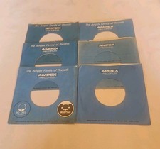 45 RPM 7" RECORD SLEEVES CO. SLEEVE 6 PACK SEE PHOTOS AMPEX Records SLV369