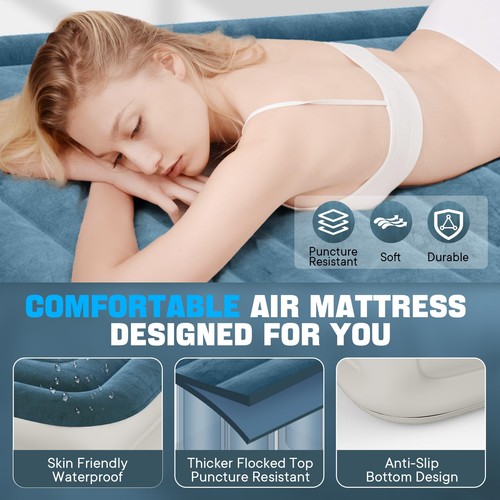 Twin Air Mattress with Built-in Pump,Fast & Easy Inflation/Deflation Inflatab... - Picture 4 of 7