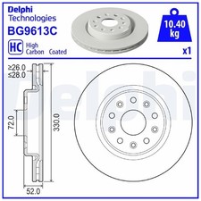 Delphi Bremsscheiben + Beläge vorne 68376758AA | 179177