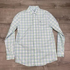 Vineyard Vines OTG Performance Women’s XL (18) Plaid brrr° Cooling Blue Green