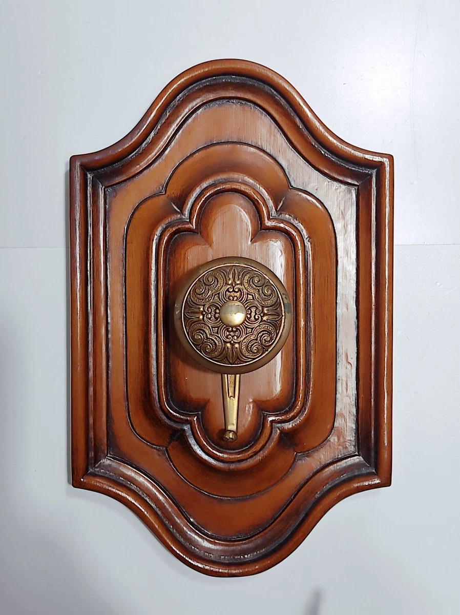 Porta Code Da Parete In Stile Antiquariato - 4 Posti, Colore Marrone, Lunghezza 29cm