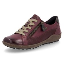 Remonte Liv 40 Red Vino Antique Leather Sneaker Size 37 6.5