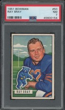 1951 Bowman # 50 Ray Bray PSA 7