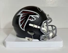 Eric Metcalf - Signed NFL Mini Helmet Black Atlanta Falcons Speed - SWAU COA