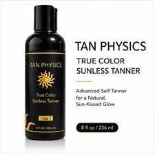 Tan Physics True Color Sunless Tanner 8 oz - Natural Sun-Kissed Glow  Streak-Fr