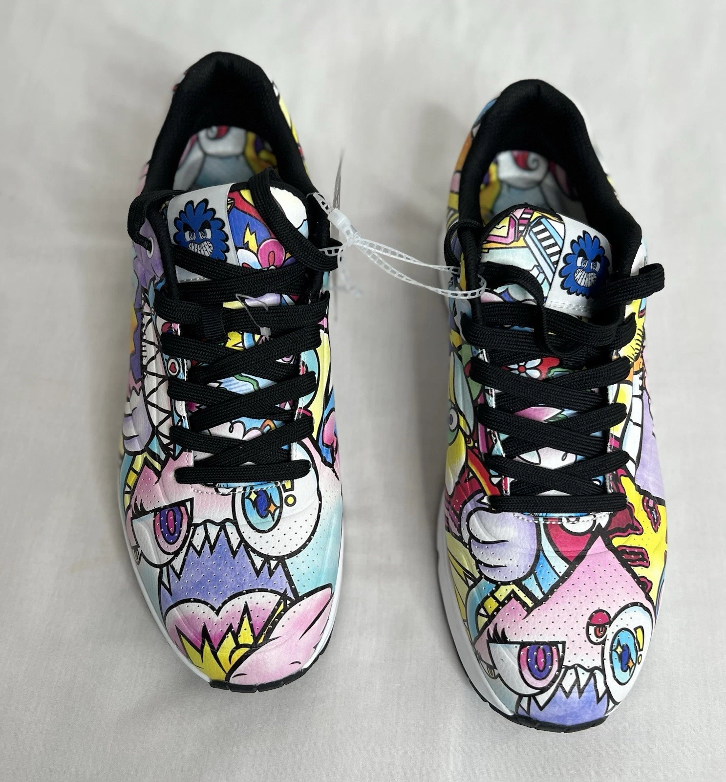 LIMITED EDITION Skechers Street X Vexx Uno Doodle Black Laces Size 11