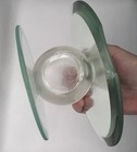 Vintage Glass Reversible Candle Holder Pedestal Riser Beveled Mirror Taiwan — photo 5