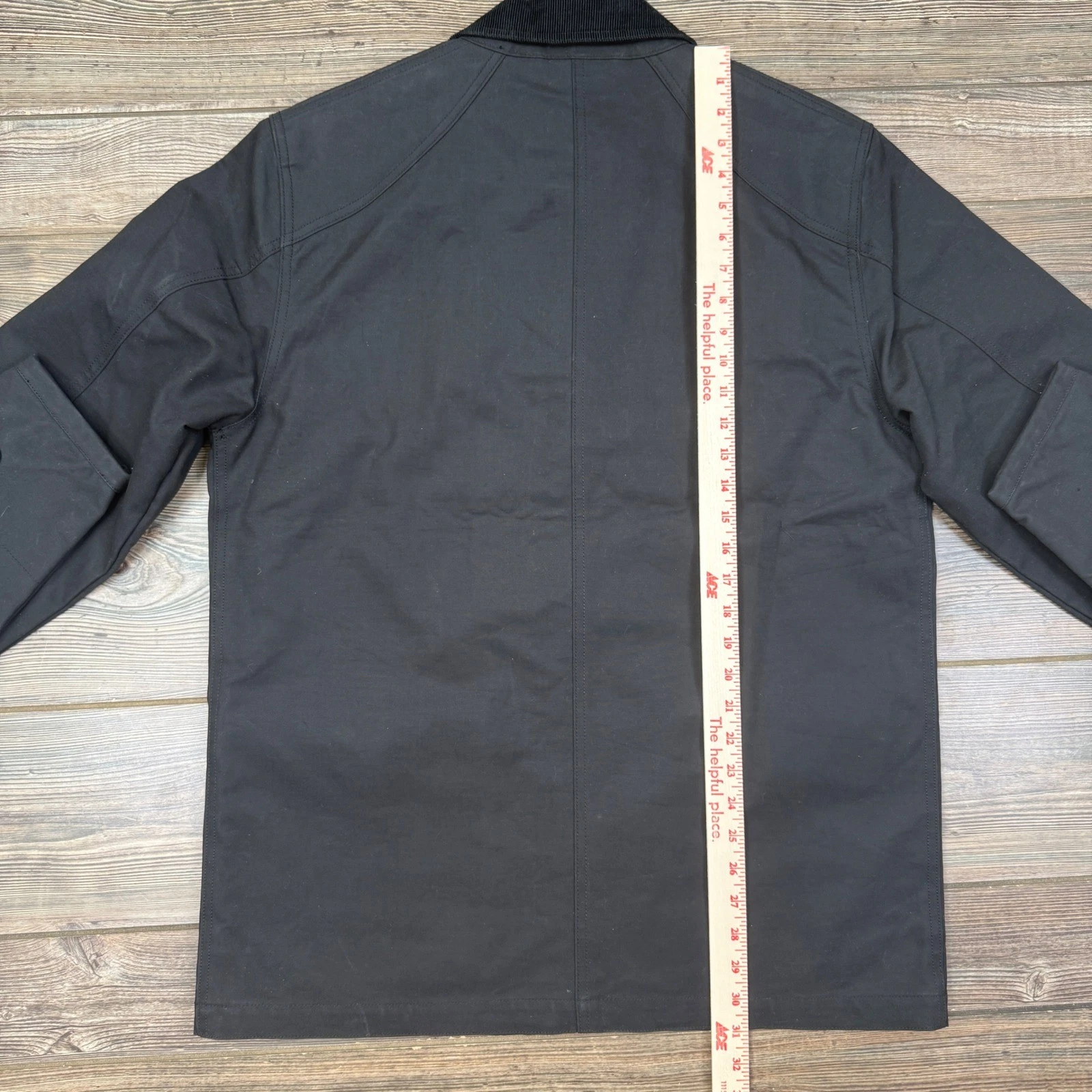 Taylor Stitch Mens 42 LARGE Cinder Jacket Coal Dry Wax Cotton Canvas Utility NWT - product detail image 7