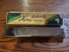 Vintage Hero Harmonica. 48-hole diatonic harmonica. Shanghai, China