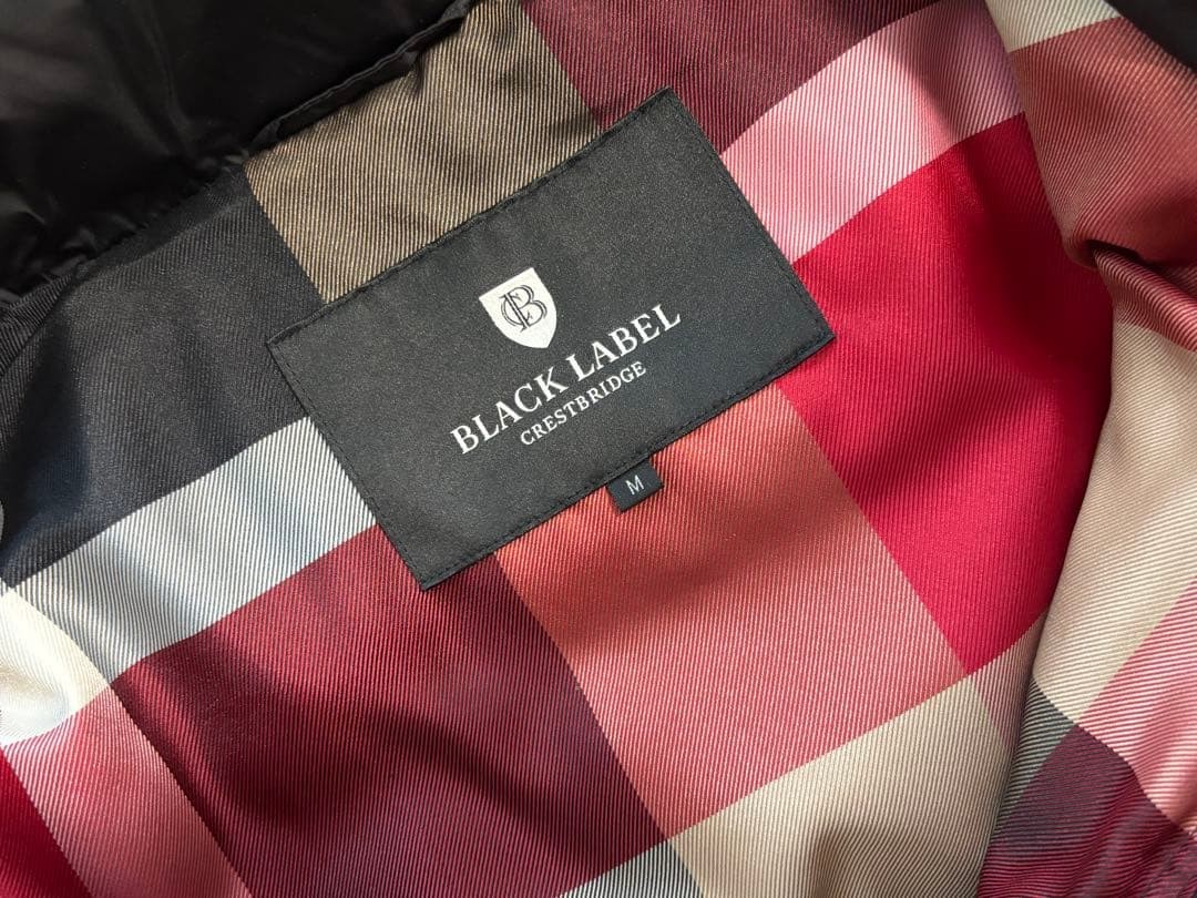 BLACK LABEL CRESTBRIDGE Down Jacket Check Asian f… - image 4