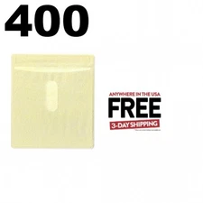 400 CD Double-sided Plastic Sleeve Yellow ** 1-3 DAY