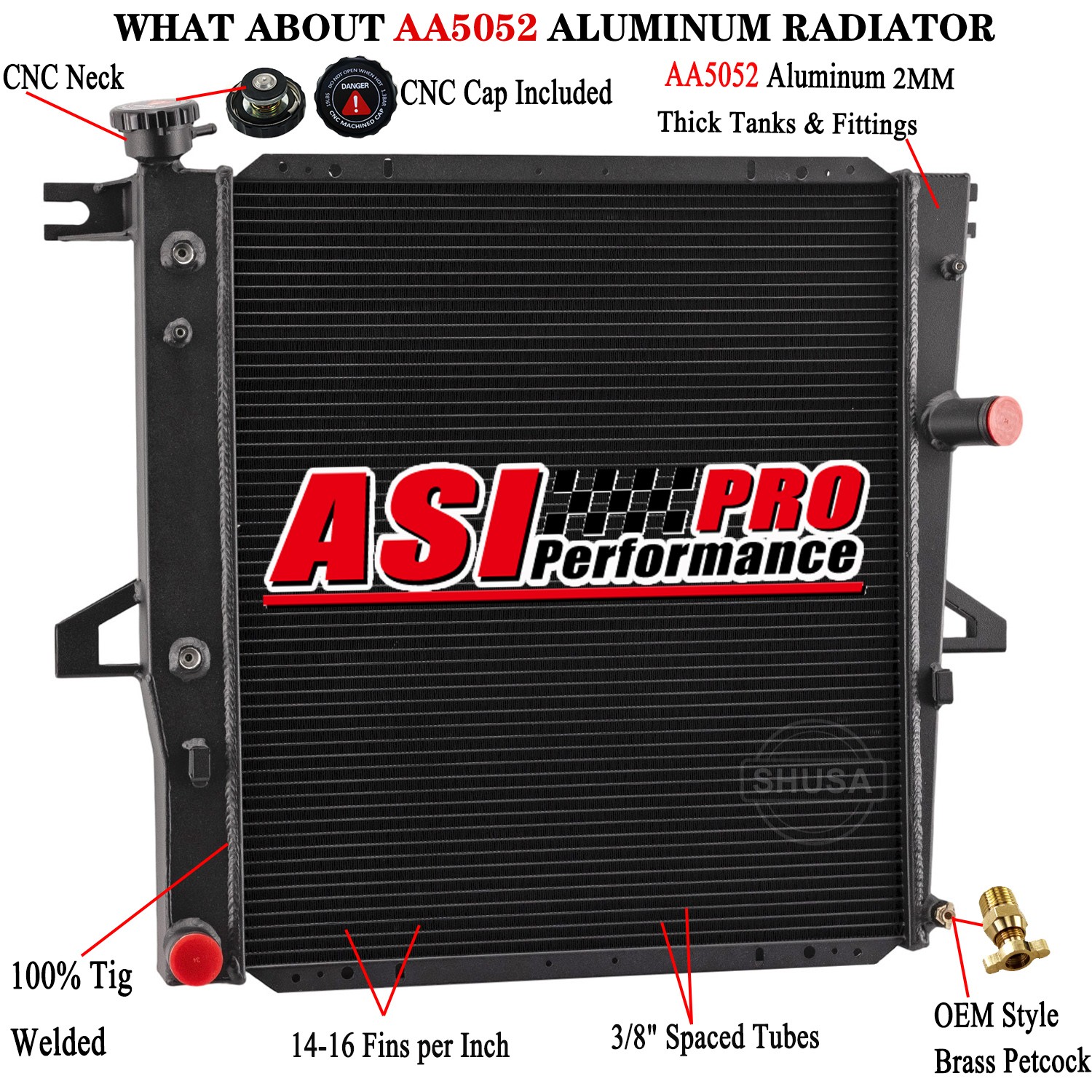 3 Row Aluminum Radiator For 1998-2011 99 Ford Explorer Ranger/Mazda B3000 B4000