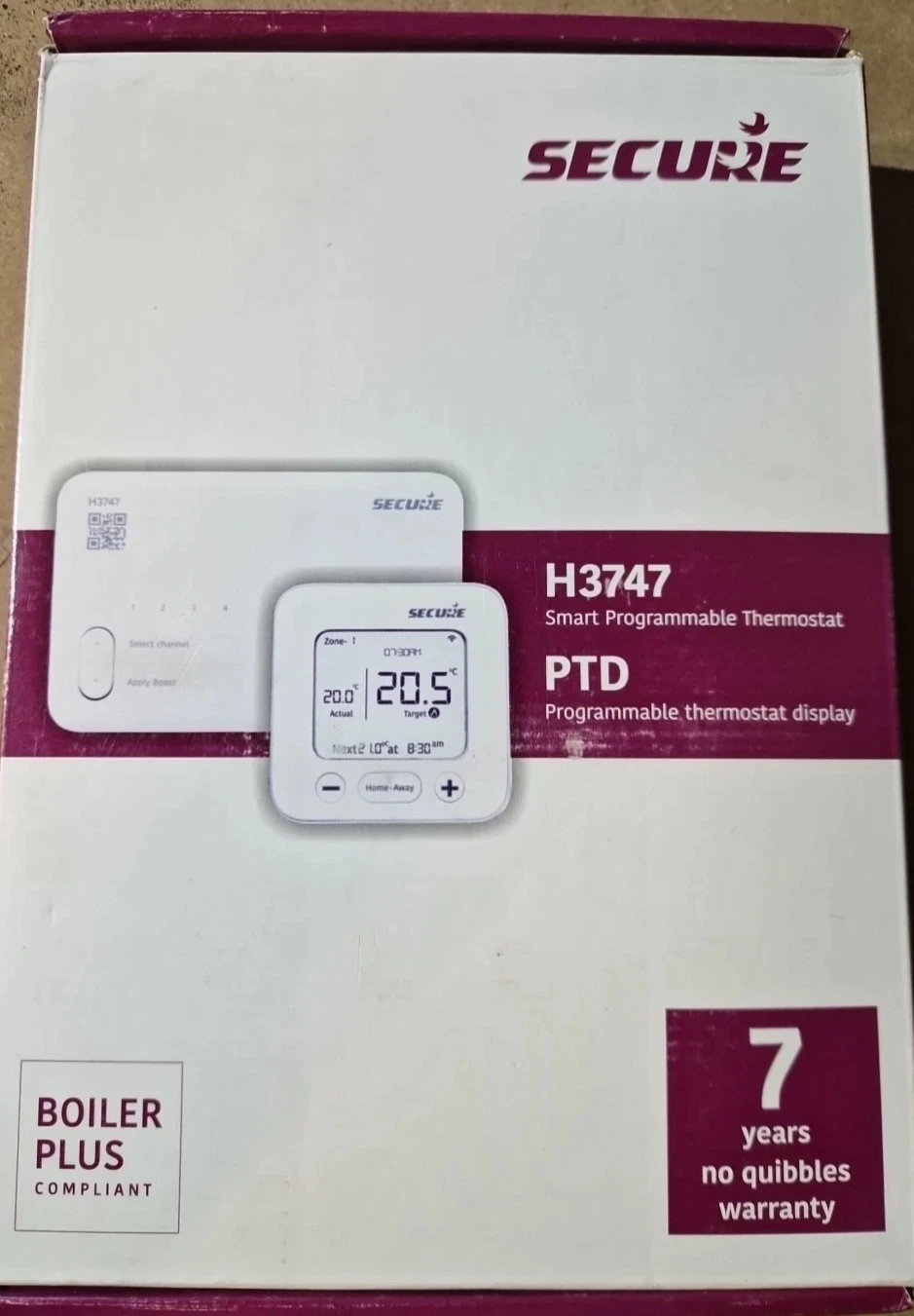 SECURE H3747 - 4 CHANNEL SMART PROGRAMMABLE STAT New fast shipping RM 48 Hr