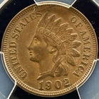 1902 Indian Head Penny PCGS AU55 - Exceptional For Grade