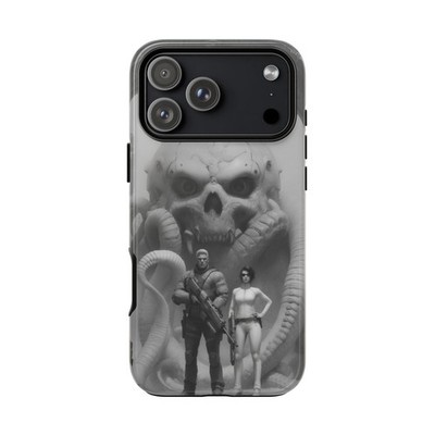 Phone Ink   Sci-Fi Retro Skeleton Octopus   Case for iPhone, Galaxy, Pixel