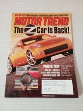Motor Trend Magazine March 2001 The Z Car Is Back