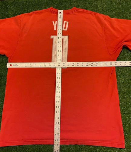 Retro Y2K adidas Houston Rockets Yao Ming #11 jersey t-shirt XL NBA basketball - Picture 8 of 8