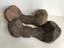 thumbnail 3 - Antique Asian Chinese Carved Wooden Platform Sandal Shoes